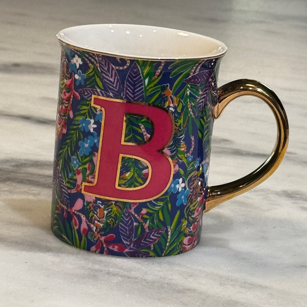 Lily Pulitzer Initial B Coffee Tea Mug